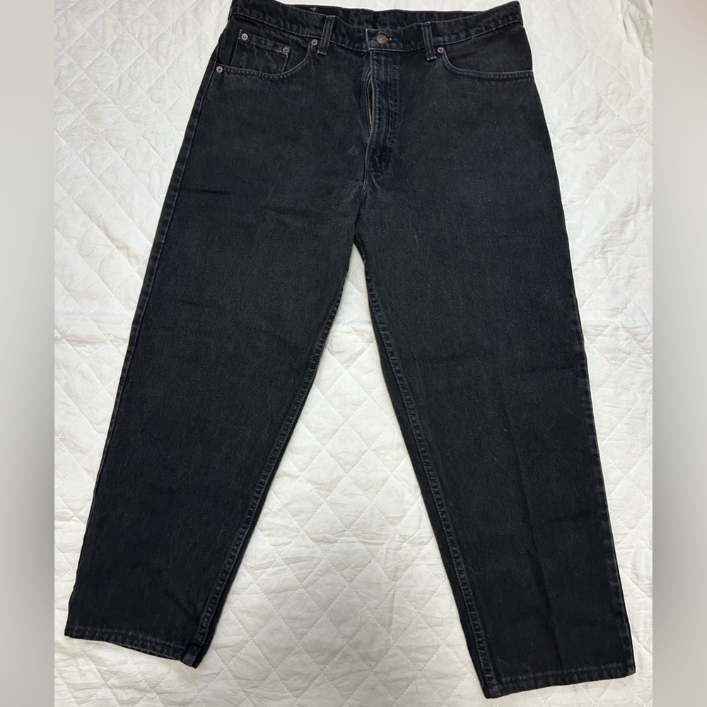 Levi's vintage 550 Charcoal Tapered Jeans Relaxed fit
